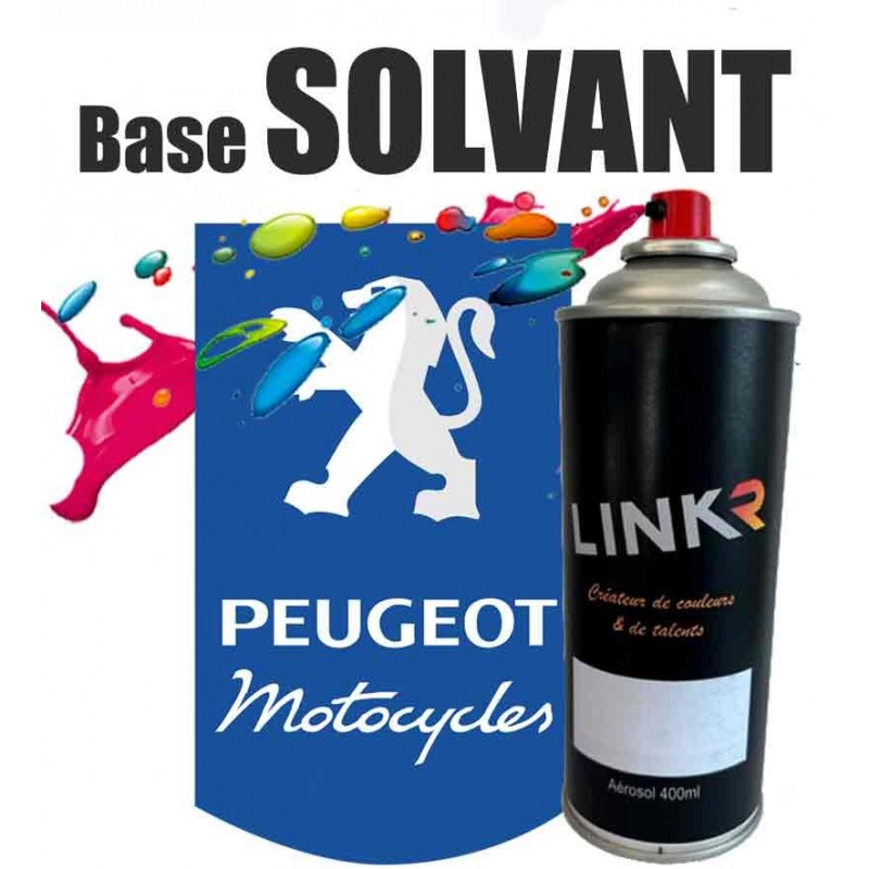 Peinture Peugeot Motocycles en aérosol 400ml (solvantée à revernir) - LinkR - 1