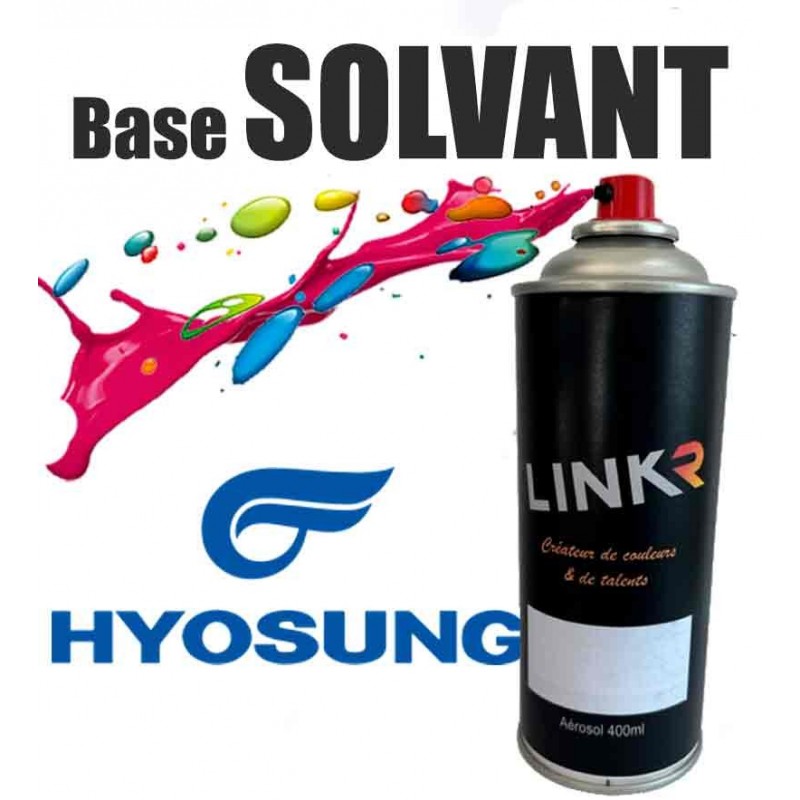Peinture Hyosung en aérosol 400ml (solvantée à revernir) - LinkR - 1
