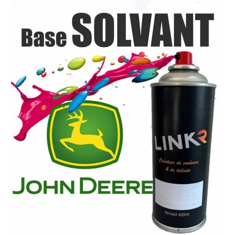 Peinture John Deere en aérosol 400ml (solvantée à revernir) - LinkR - 1