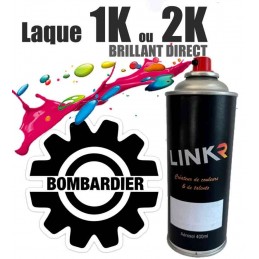 Peinture Bombardier en aérosol 400ml (brillant direct) - LinkR - 1