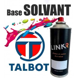Peinture Talbot en aérosol 400ml (solvantée à revernir) - LinkR - 1