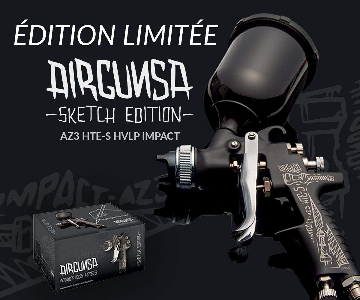 Pistolet AZ3 HTE-S HVLP Sketch - Airgunza by Iwata
