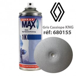 Peinture Renault KNG (gris cassiopé) - accessoires plastiques (aérosol 400ml) - Spraymax - 1