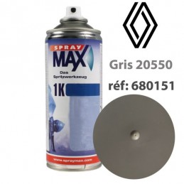 Peinture Renault 20550 (gris) - accessoires plastiques (aérosol 400ml) - Spraymax - 1