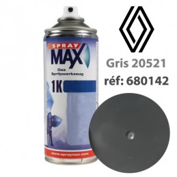 Peinture Renault 20521 (gris) - accessoires plastiques (aérosol 400ml) - Spraymax - 1