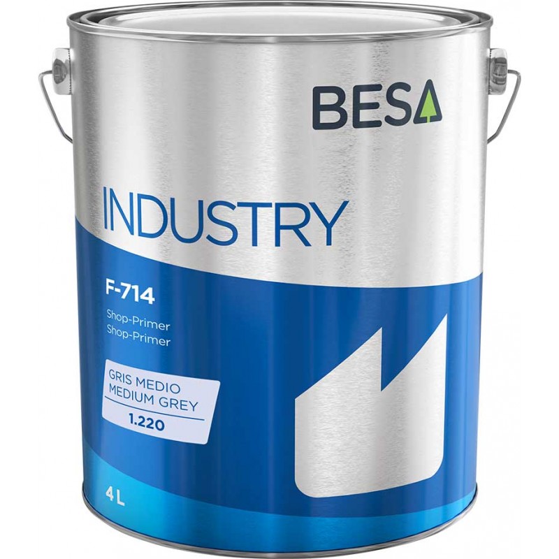 Primaire phosphatant F-714 gris médium (Pot 4L) - Besa - 1