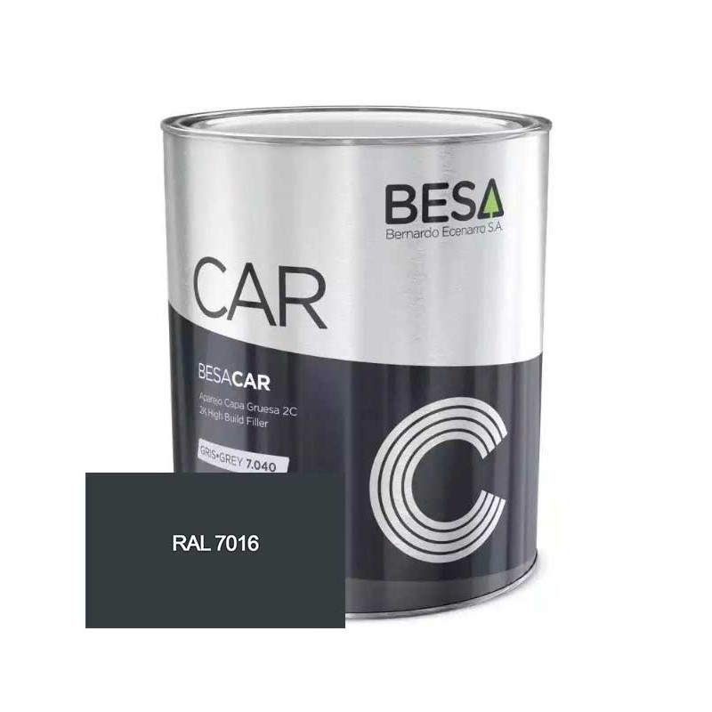 Apprêt garnissant Besacar HS 2C (7016) pot 4L - Besa - 1