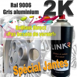Peinture Jantes 2k Aluminum Ral9006 (Aérosol 400ml) - LinkR - 1