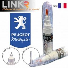 Stylo retouche peinture Peugeot Motocycles (20ml double applicateur) - LinkR - 1