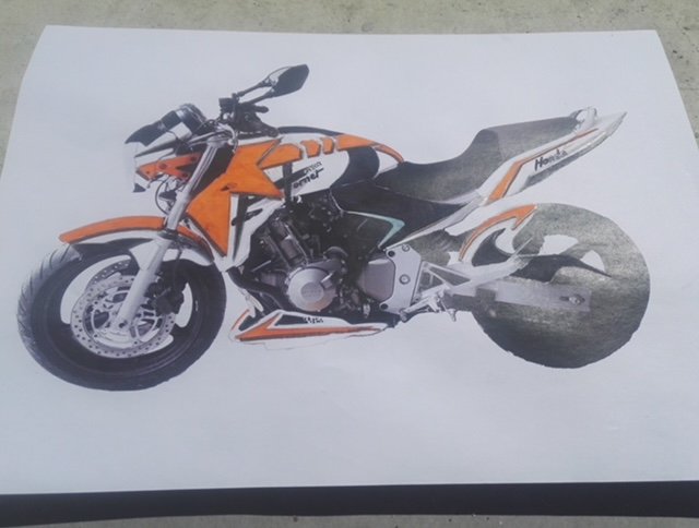 projet peinture perso 600 hornet